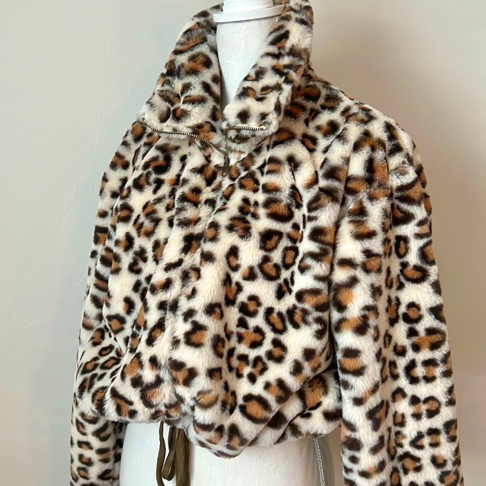 PINK Victoria’s Secret x Know One Cares Faux Fur Coat - Picture 2 of 9